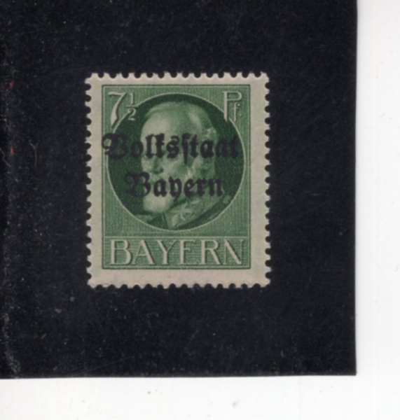 GERMAN STATES-BAVARIA(���̿���)-#138-7 1/2pf-KING LUDWIG III(��Ʈ���� 3��)-1919��