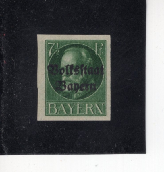 GERMAN STATES-BAVARIA(���̿���)-#158-7 1/2pf-KING LUDWIG III(��Ʈ���� 3��)-1919��