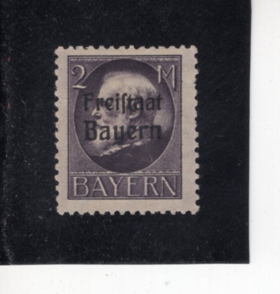 GERMAN STATES-BAVARIA(���̿���)-#207-2m-KING LUDWIG III(��Ʈ���� 3��)-1919��
