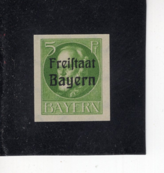 GERMAN STATES-BAVARIA(���̿���)-#213-5pf-KING LUDWIG III(��Ʈ���� 3��)-1919��