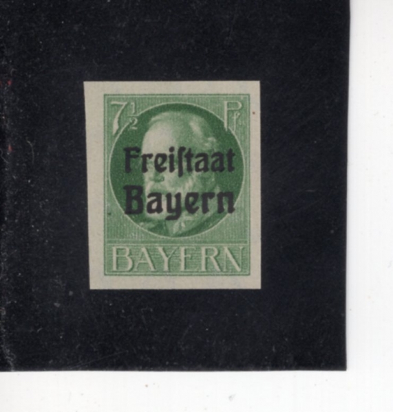 GERMAN STATES-BAVARIA(���̿���)-#214-7 1/2pf-KING LUDWIG III(��Ʈ���� 3��)-1919��