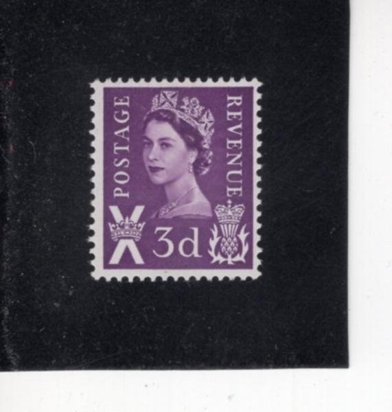 GREAT BRITAIN-SCOTLAND(����Ʋ����)-#1-3p-QUEEN ELIZABETH II(�����ں��� 2��)-1958��