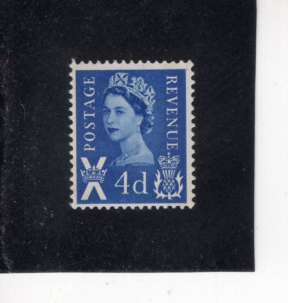 GREAT BRITAIN-SCOTLAND(����Ʋ����)-#2-4p-QUEEN ELIZABETH II(�����ں��� 2��)-1966��
