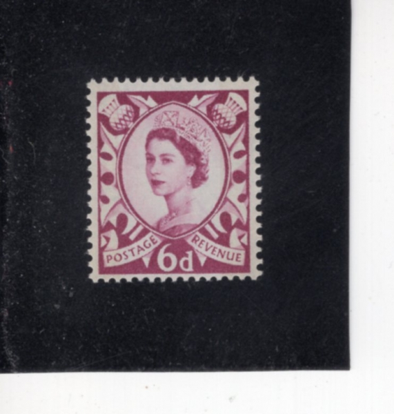 GREAT BRITAIN-SCOTLAND(����Ʋ����)-#3-6p-QUEEN ELIZABETH II(�����ں��� 2��)-1963��