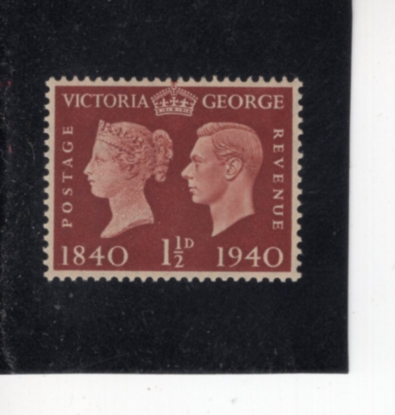 GREAT BRITAIN(����)-#254-1 1/2p-VICTORIA AND KING GEORGE VI(���丮�� ����, ���� 6��)-1940.5.6��