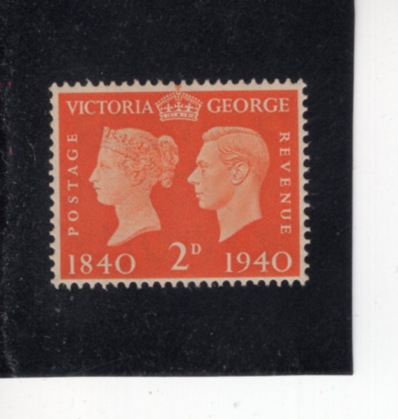 GREAT BRITAIN(����)-#255-2p-VICTORIA AND KING GEORGE VI(���丮�� ����, ���� 6��)-1940.5.6��