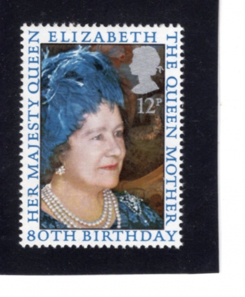 GREAT BRITAIN(����)-#919-12p-QUEEN ELIZABETH II, 80TH BIRTHDAY(�����ں��� 2��)-1980.8.4��