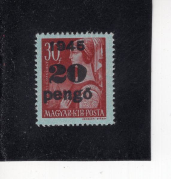 HUNGARY(�밡��)-#673-20p on 30f-ELIZABETH SZILAGYI(�������� �Ƕ���)-1945��