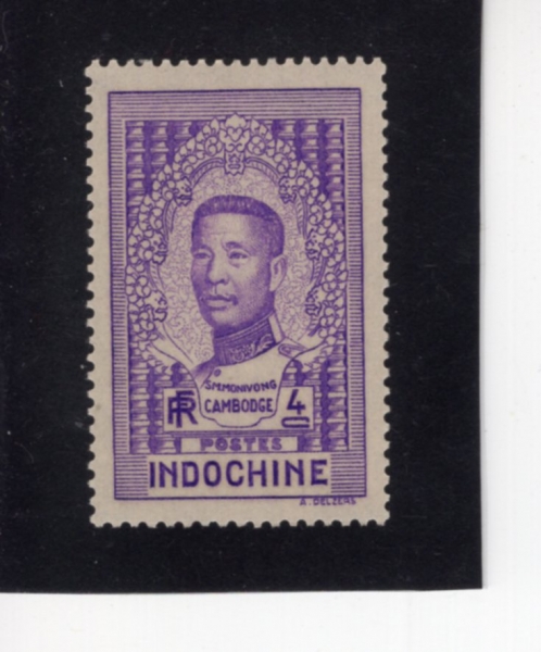 INDO-CHINA(�������� �ε����̳� �ݵ�)-#184-4c-KING SISOWATH MONIVONG(�üҿ�Ʈ ��Ϻ�)-1936.11.20��