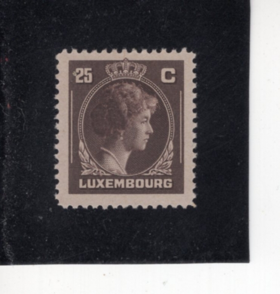 LUXEMBOURG(����θ�ũ)-#220-25c-GRAND DUCHESS CHARLOTTE(����)-1944��