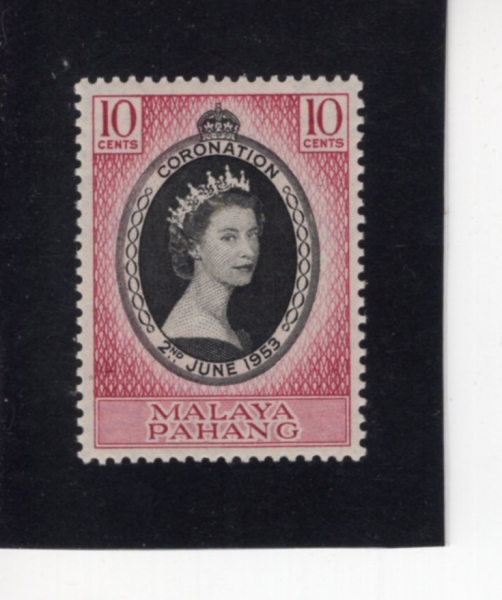 MALAYA-PAHANG(����)-#71-10c-QUEEN ELIZABETH II(�����ں��� 2��)-1953.6.2��