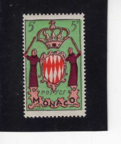 MONACO(����)-#318-5fr-GRIMALDI ARMS(�׸����� ������ ����)-1954.4.12��