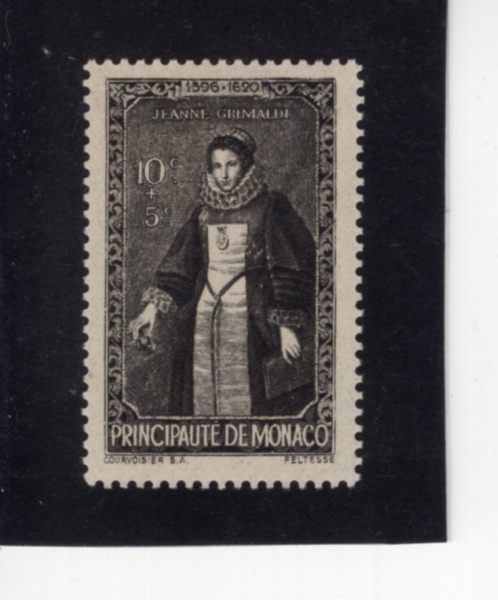 MONACO(����)-#B63-10+5c-JEANNE GRIMALDI(�� �׸�����)-1942.12.10��