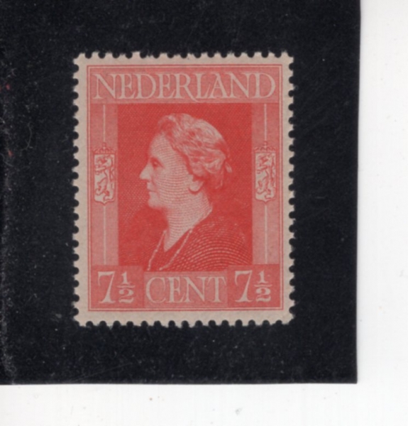 NETHERLANDS(�״�����)-#266-7 1/2p-QUEEN WILHELMINA(����̳�)-1944��