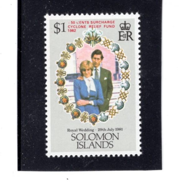 SOLOMON ISLANDS(�ַθ� ����)-#452-$1-PRINCE CHARLES AND LADY DIANA(���� ����, ���ֳ̾� ����)-1981.7.22��