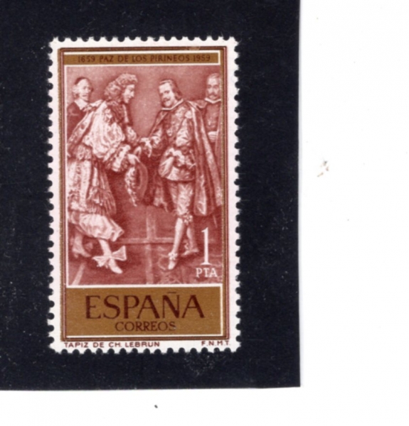 SPAIN(������)-#904-1p-LOUIS XIV AND PHILIP IV(���� 14��, �ʸ� 4��)-1959.10.24��