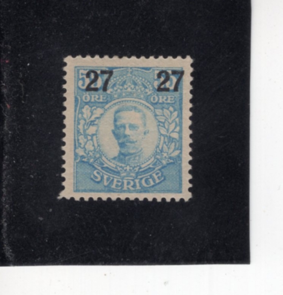 SWEDEN(������)-#102-27o on 55o-GUSTAF V(����Ÿ�� 5��)-1918��
