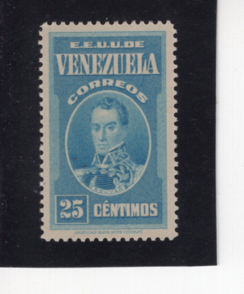 VENEZUELA(���׼�����)-#331-25c-SIMON BOLIVAR(�ø� �����ٸ�)-1938��