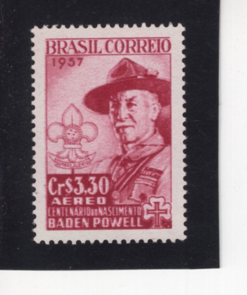 BRAZIL(�����)-#C87-3.30cr-LORD BADEN-POWELL(�ι�Ʈ ���̵��Ŀ�)-1957.8.1��