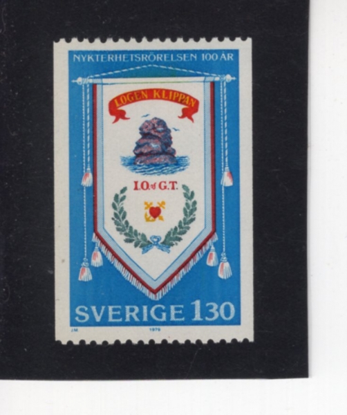 SWEDEN(������)-#1292-1.30k-TEMPERANCE MOVEMENT BANNER(���� �)-1979.9.6��