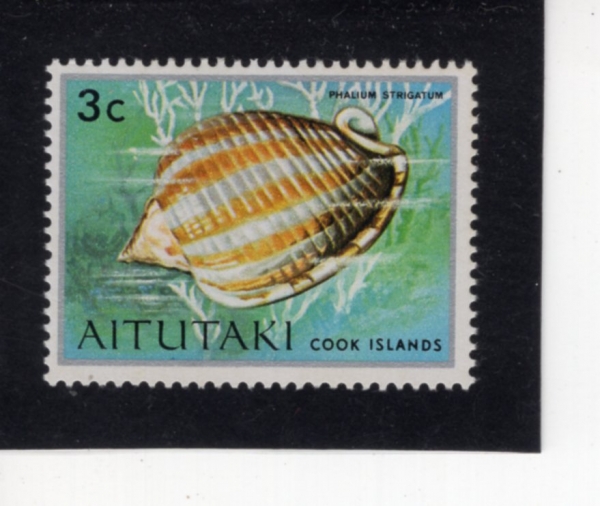 AITUTAKI(������ŸŰ)-#85-3c-PHALIUM STRIGATUM(�ȸ���)-1974.1.31��
