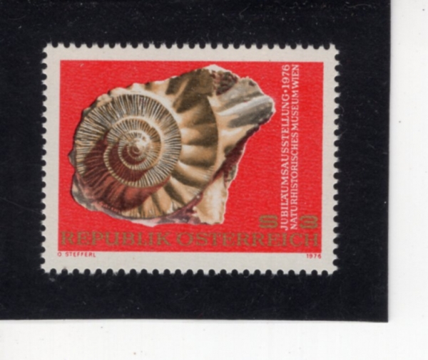 AUSTRIA(����Ʈ����)-#1032-3s-AMMONITE(�ϸ���̵�)-1976.4.30��