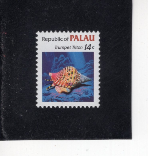 PALAU(�ȶ��)-#75-14c-TRUMPET TRITON(Ʈ���� Ʈ����)-1985.6.11��