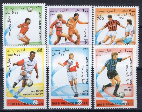 AFGHANISTAN(�������Ͻ�ź)-#N0(6��)-1998 FOOTBALL WORLD CUP CHAMPIONSHIPS, FRANCE(1998�� FIFA ������)-1998��
