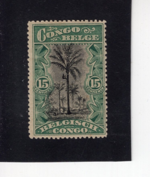 BELGIAN CONGO(���⿡�� ���)-#48-15c-CLIMBING OIL PALMS(�������ڼ�)-1945��