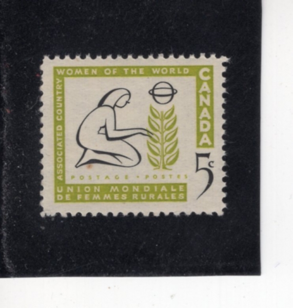 CANADA(ĳ����)-#385-5c-WOMAN TENDING TREE(���� ������ ����)-1959.5.13��