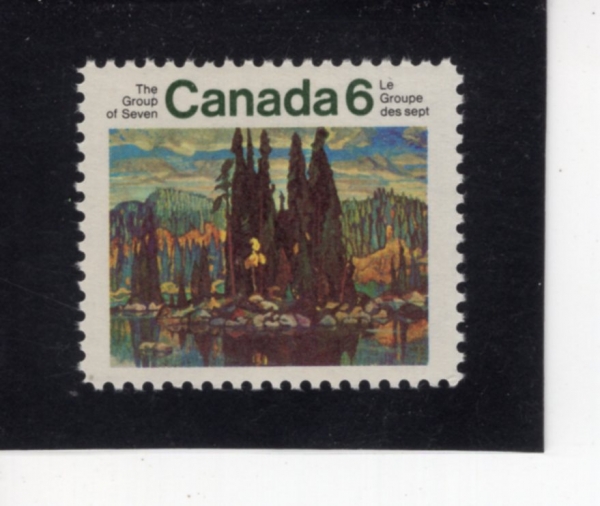 CANADA(ĳ����)-#518-6c-ISLE OF SPRUCE, BY ARTHUR LISMER(�Ƽ� ������, �����񳪹� ��)-1970.9.18��