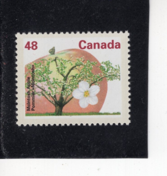 CANADA(ĳ����)-#1361-48c-MCLNTOSH APPLE(��Ų���)-1991.12.27��