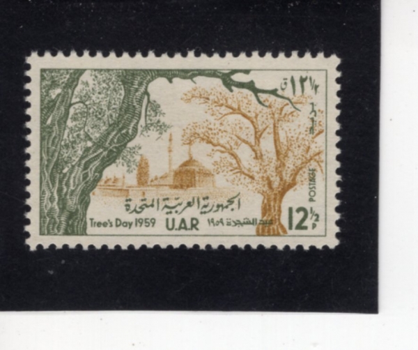 SYRIA(�ø���)-#36-35p-TREES AND MOSQUE(����, ���)-1959.12.31��