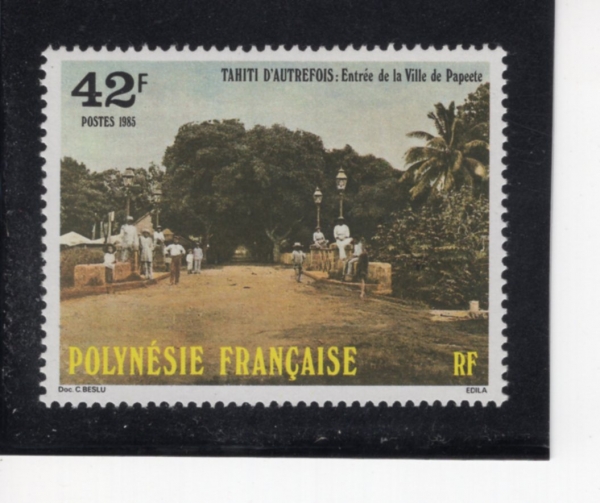 FRENCH POLYNESIA(�������� �����׽þ�)-#414-42fr-ENTRANCE TO PAPEETE(���信�� �Ա�)-1985.4.24��