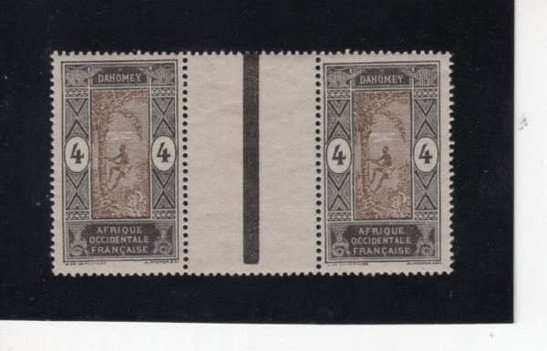 DAHOMEY(��ȣ��)-PAIRS-#44-4c-MAN CLIMBING OIL PALM(�⸧���ڳ����� ������ ����)-1913��