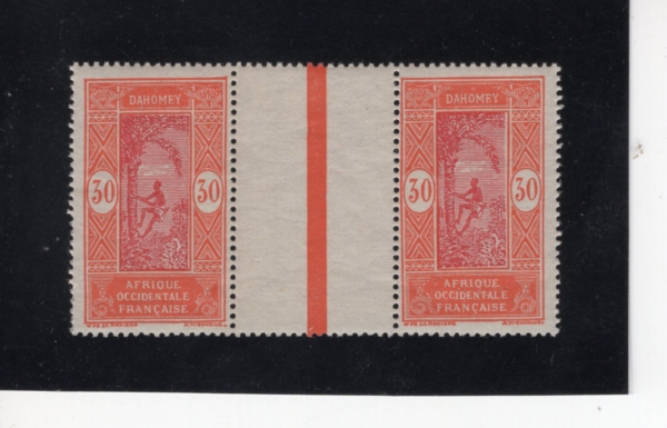 DAHOMEY(��ȣ��)-PAIRS-#57-30c-MAN CLIMBING OIL PALM(�⸧���ڳ����� ������ ����)-1922��