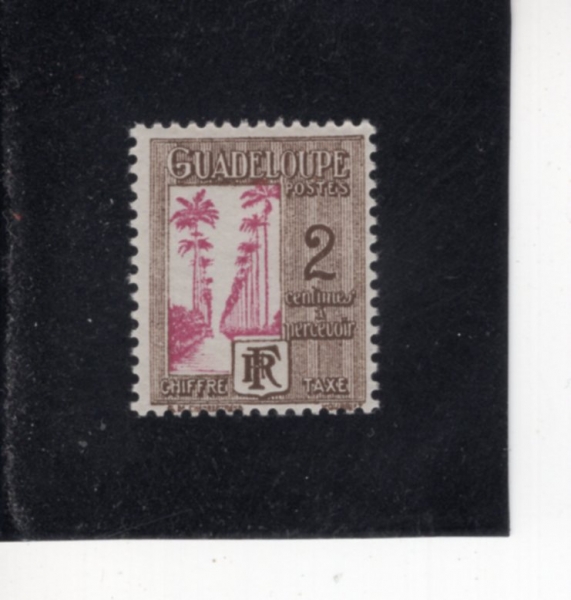 GUADELOUPE(�������)-#J25-2c-AVENUE OF ROYAL PALMS(�ο� �� �Ÿ�)-1928.6.18��