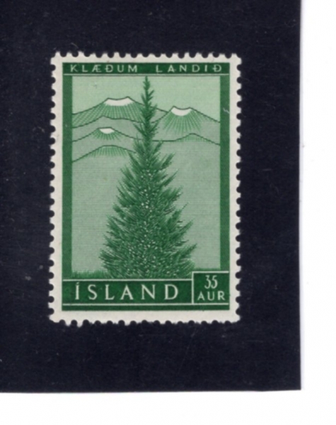 ICELAND(���̽�����)-#306-35a-EVERGREEN AND VOLCANOES(��ϼ�, ȭ��)-1957.9.4��