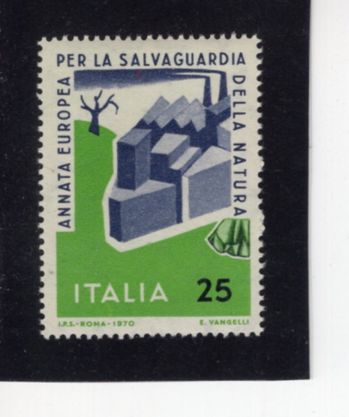 ITALY(��Ż����)-#1030-25 I-\"MAN DAMAGING NATURE\"(�ڿ��� ��ġ�� �ΰ�)-1970.11.28��