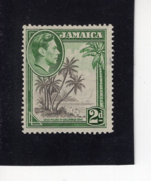 JAMAICA(�ڸ���ī)-#119-2p-COCO PALMS AT COLUMBUS COVE(�ݷ����� �ں��� ���ڽ� ����)-1938��