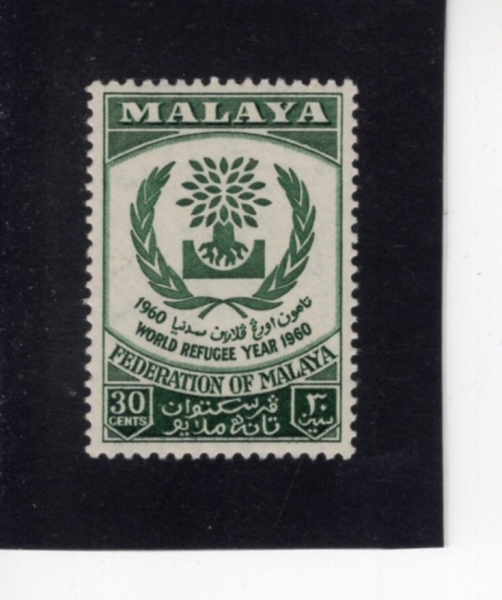 MALAYA-FEDERATION OF MALAYA(����� ����)-#95-30c-WRY EMBLEM(���� ������ ��)-1960.4.7��