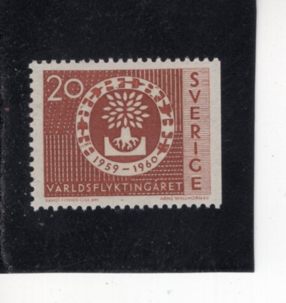 SWEDEN(������)-#555-20o-UPROOTED OAK EMBLEM(�Ѹ�° ���� ������)-1960.4.7��