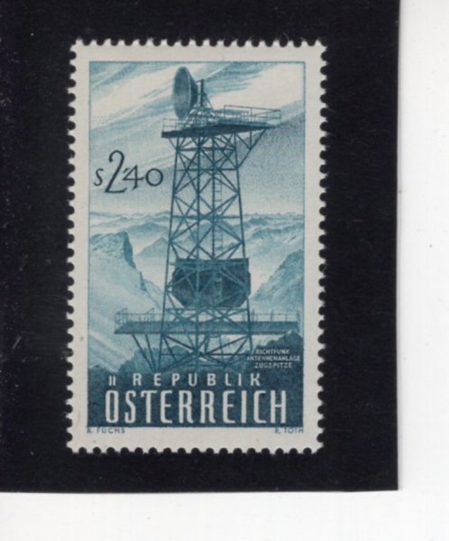 AUSTRIA(����Ʈ����)-#646-2.40s-ANTENNA, ZUGSPITZE(��ũ����ü�� �۽ż�)-1959.6.19��