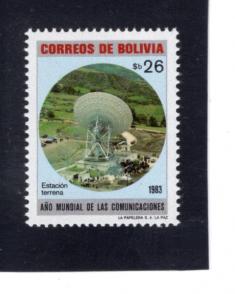 BOLIVIA(�������)-#674-26b-1983 WORLD TELECOMMUNICATIONS YEAR(���� ����� ��)-1982.7.15��