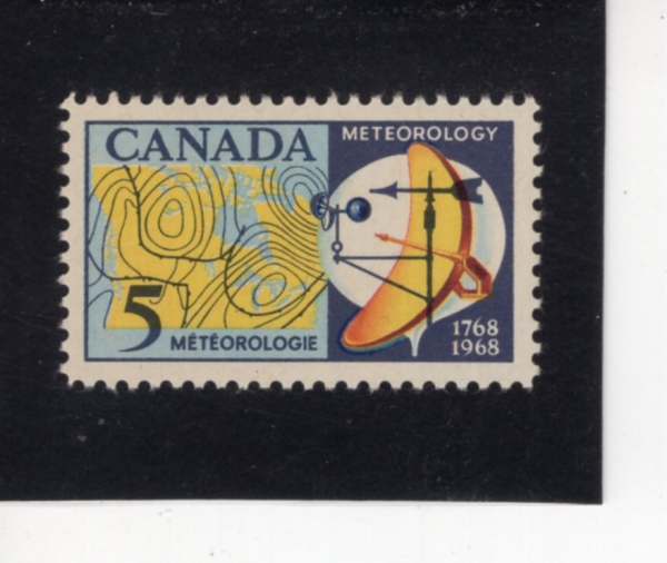 CANADA(ĳ����)-#479-5c-WEATHER MAP AND COMPOSITE OF INSTRUMENTS(��� ����, �ռ� ���)-1968.3.13��