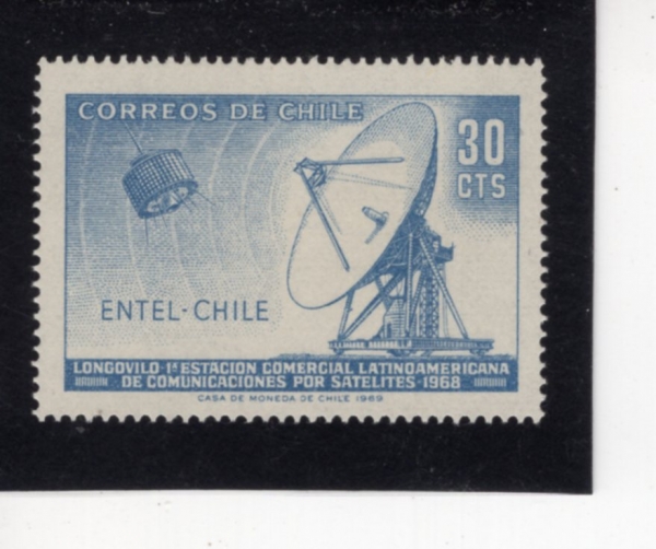 CHILE(ĥ��)-#375-30c-SATELLITE AND RADAR STATION(����, ��� ���̴� ����)-1969.5.20��