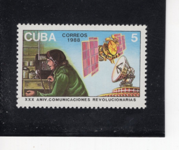 CUBA(����)-#3007-5c-RADIO REBELDE, 30TH ANNIV.(���� ������ 30�ֳ�)-1988.2.24��