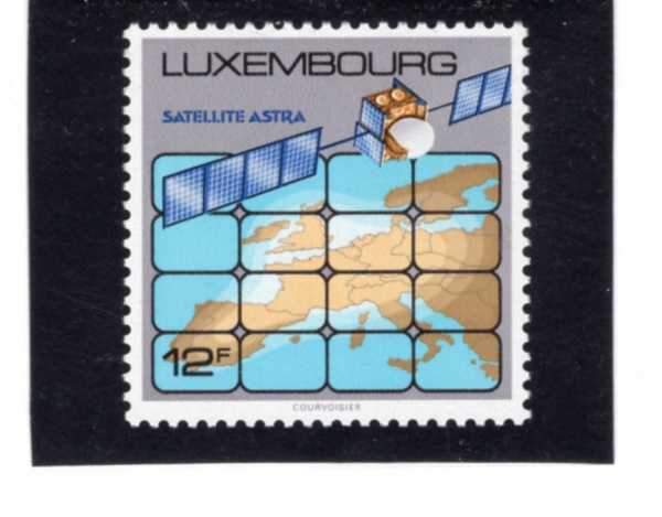 LUXEMBOURG(����θ�ũ)-#802-12fr-ASTRA TELECOMMUNICATIONS SATELLITE(�ƽ�Ʈ��)-1989.3.6��