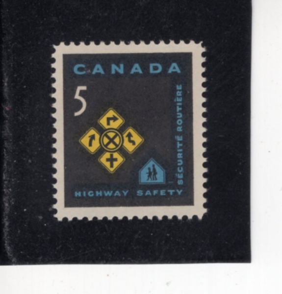 CANADA(ĳ����)-#447-5c-TRAFFIC SIGNS(���� ǥ����)-1966.5.2��