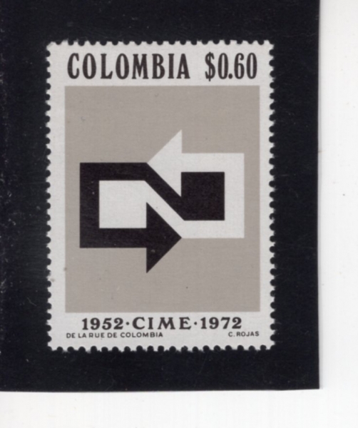 COLOMBIA(�ݷҺ��)-#802-60c-ARROWS EMBLEM(ȭ�� ������)-1972.2.24��